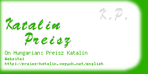 katalin preisz business card